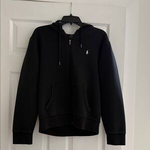 Polo by Ralph Lauren Black Zip-Up Hoodie Sweatshirt